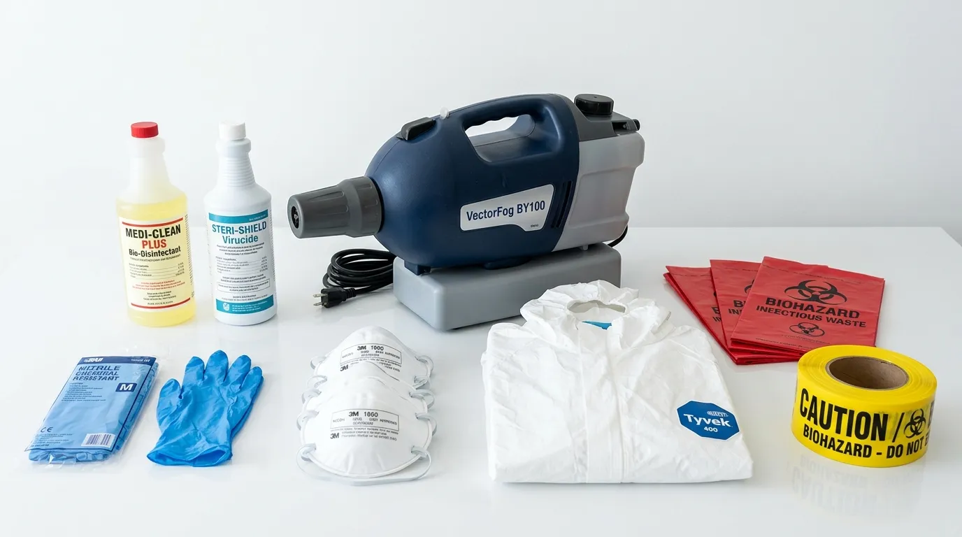 Professional biohazard remediation crew working in Lithia Springs