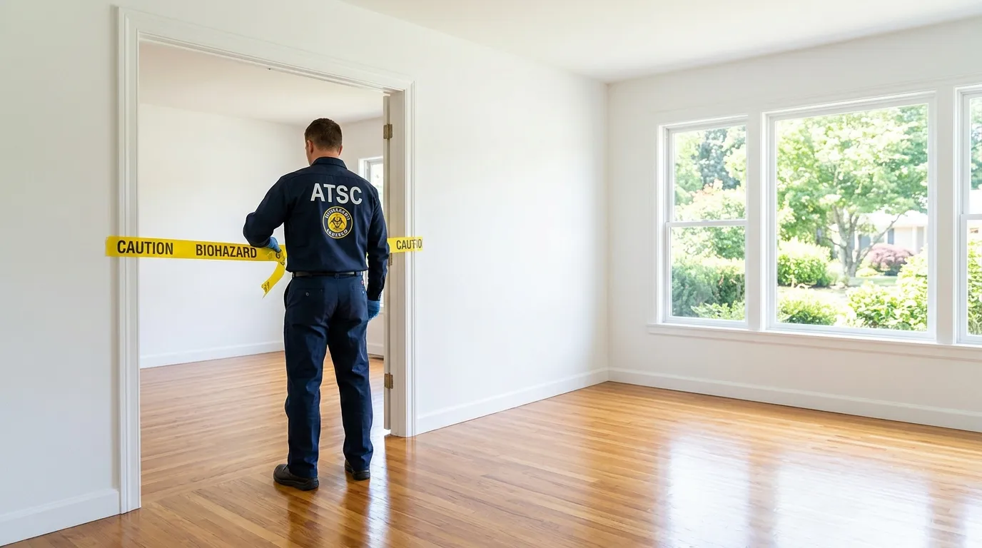 Certified biohazard cleanup crew performing Crime Scene Cleanup in Lithia Springs